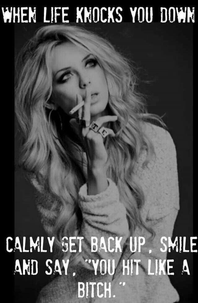WHEN LIFE KNOCKS YOU DOWN CALMLY GET BACK UP, SMILE AND SAY, 