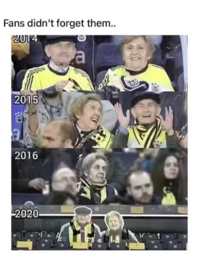 Fans didnt forget them