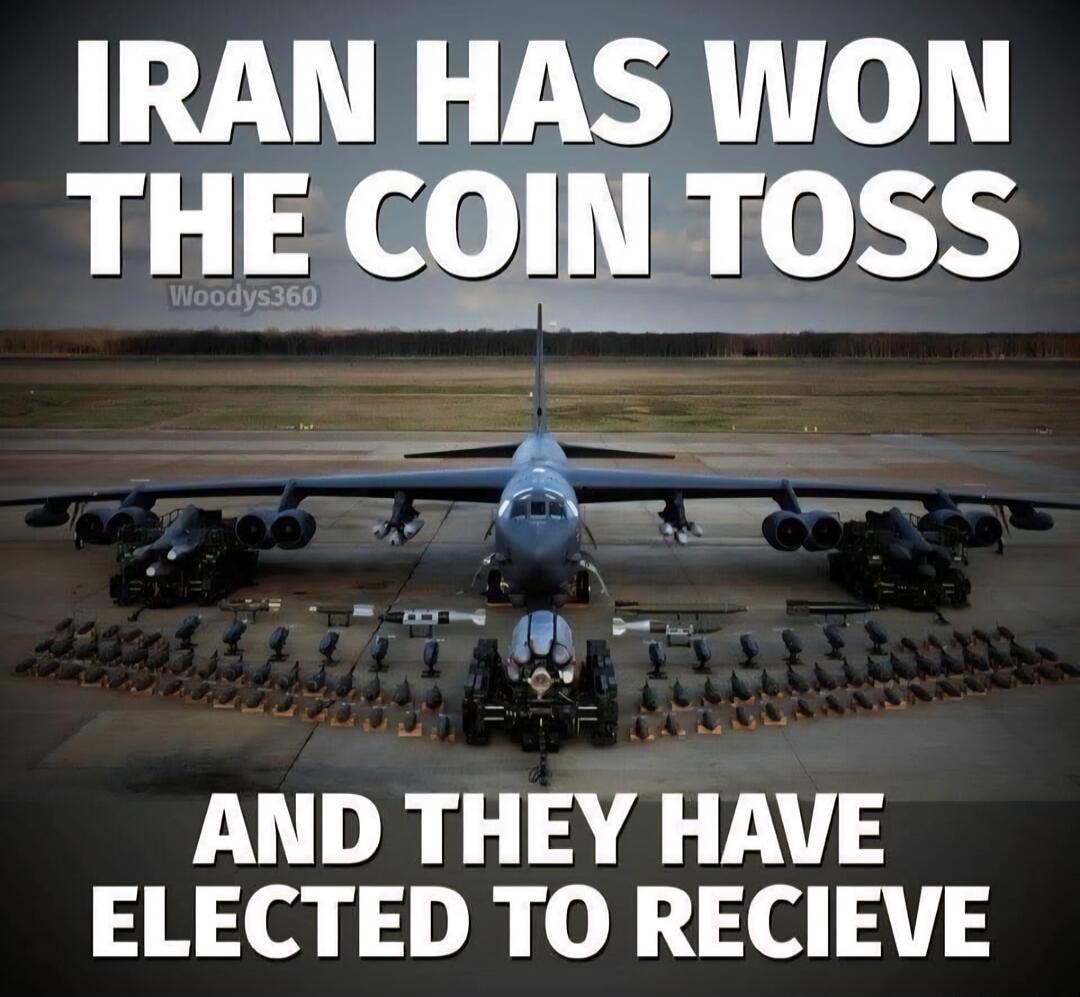IRAN HAS WON THE COIN TOSS
AND THEY HAVE ELECTED TO RECEIVE