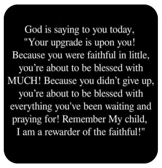 God is saying to you today, 