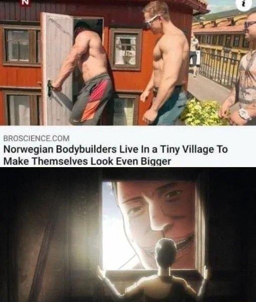 Norwegian Bodybuilders Live In a Tiny Village To Make Themselves Look Even Bigger