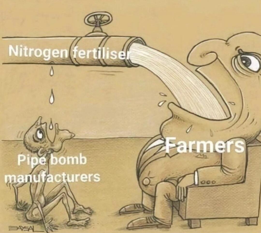 Nitrogen fertiliser Farmers Pipe bomb manufacturers