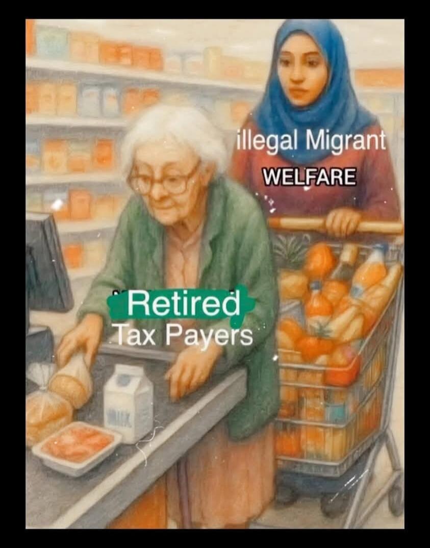 illegal Migrant WELFARE Retired Tax Payers