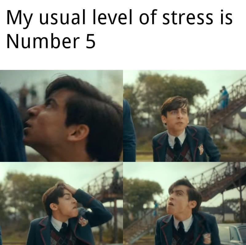 My usual level of stress is Number 5 o