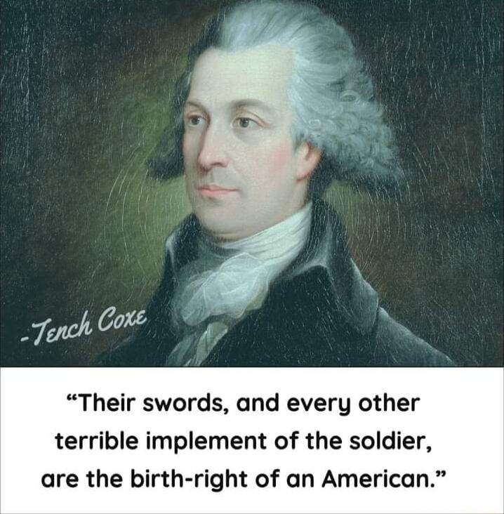 7551 Core Their swords and every other terrible implement of the soldier are the birth right of an American