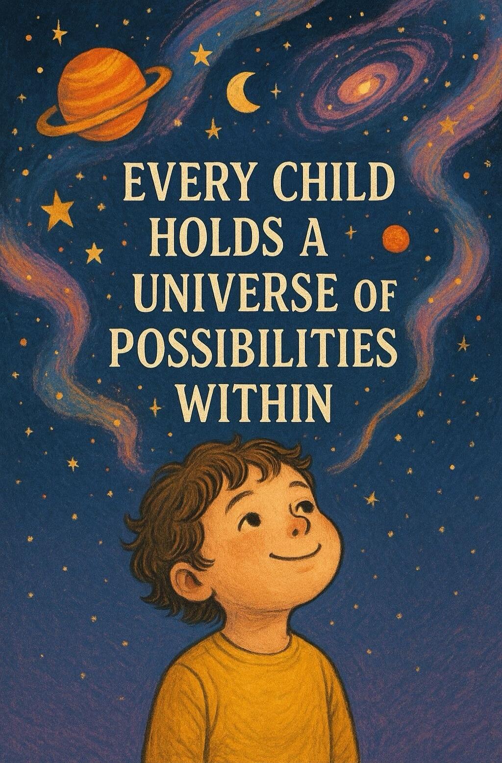 EVERY CHILD HOLDS A UNIVERSE OF POSSIBILITIES WITHIN