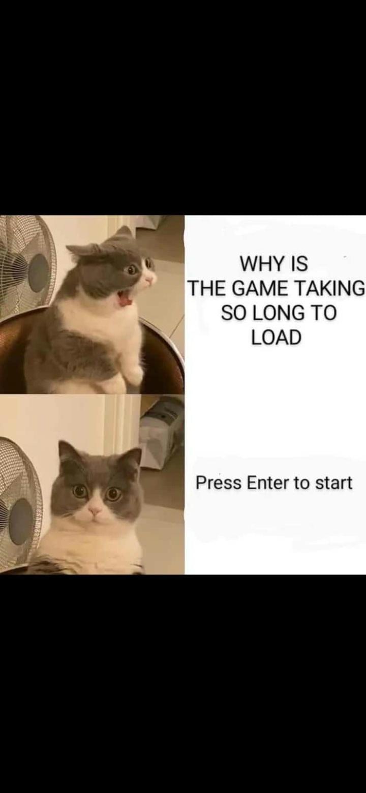 iy WHY IS F THE GAME TAKING SO LONG TO LOAD Press Enter to start