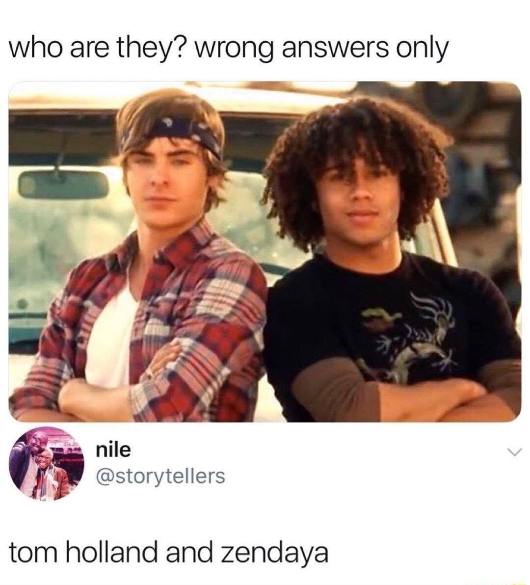 natalia RIPTONY who are they wrong answers only tom holland and zendaya