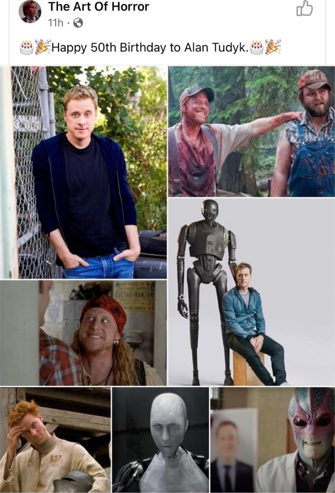 The Art Of Horror 1h Q 4 Happy 50th Birthday to Alan Tudyk