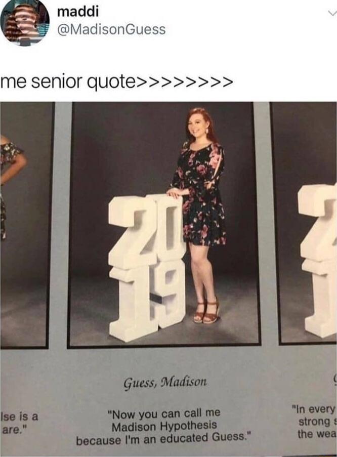 maddi MadisonGuess me senior quote