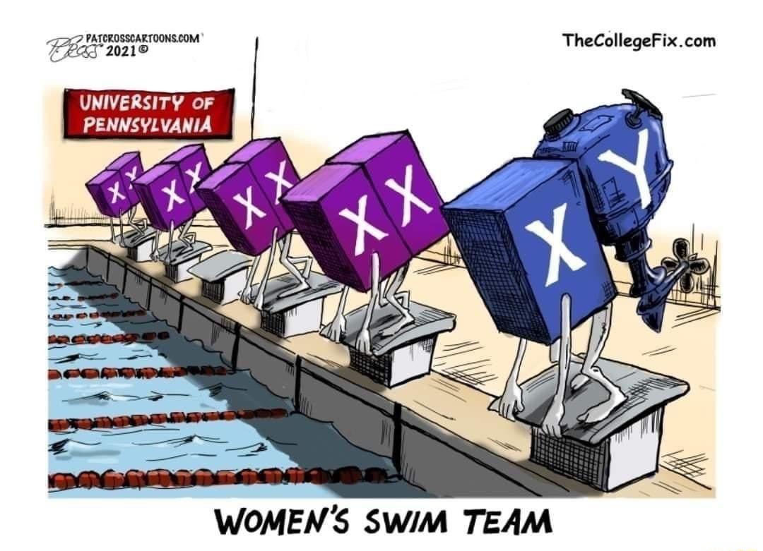 727 PATCROSSCARTOONSCOM TheCollegeFixcom 7S 20010 9 UNIVERSITY oF PENNSYLVANIA WOMENS SWIM TEAM