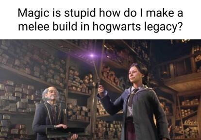 Magic is stupid how do make a melee build in hogwarts legacy T N v