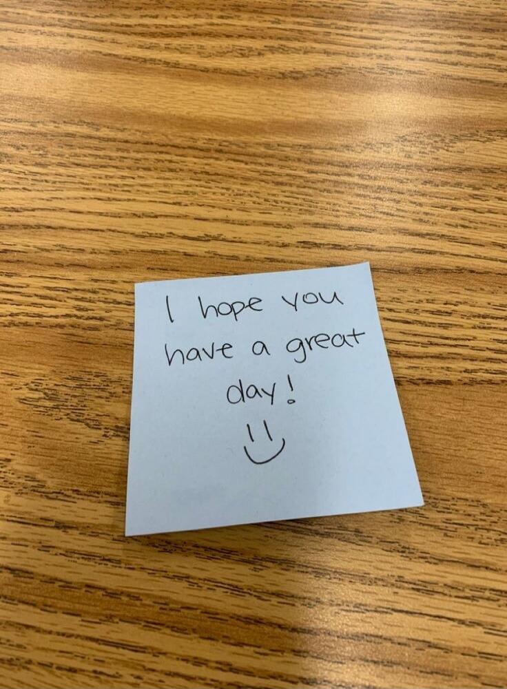 I hope you have a great day!