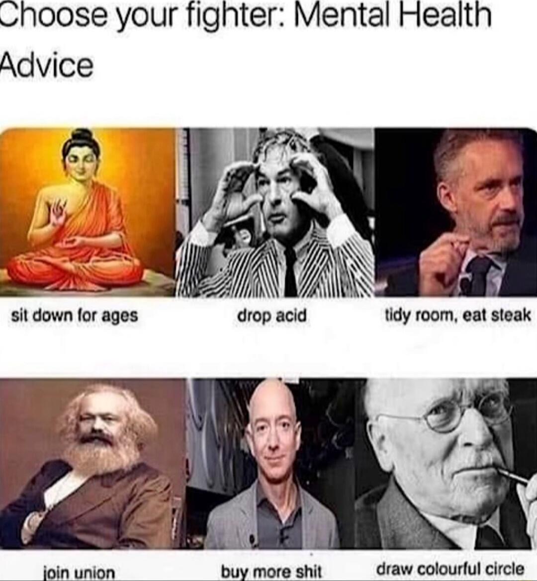 hoose your fighter Mental Health Advice e buymoreshit draw colourful circle