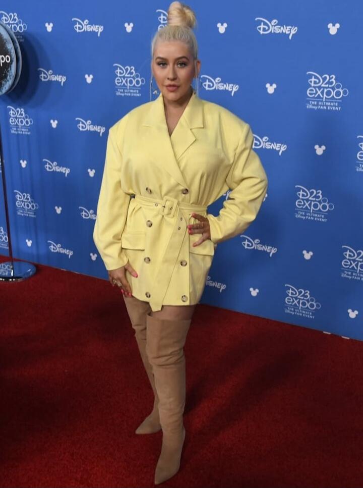 Christina Aguilera at D23 Expo. Disney.