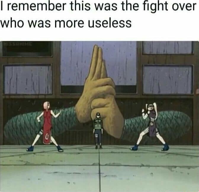 remember this was the fight over who was more useless