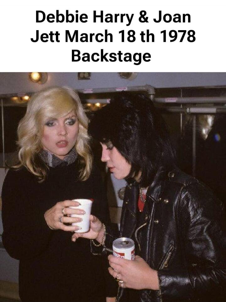 Debbie Harry & Joan Jett March 18th 1978 Backstage