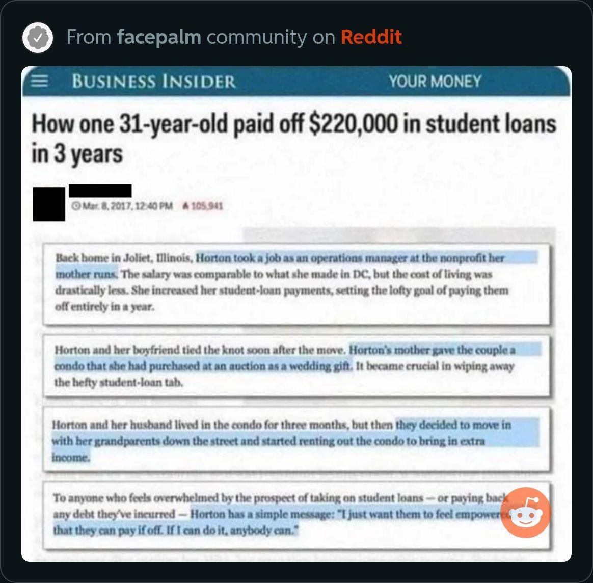 How one 31 year old paid off 220000 in student loans in3years