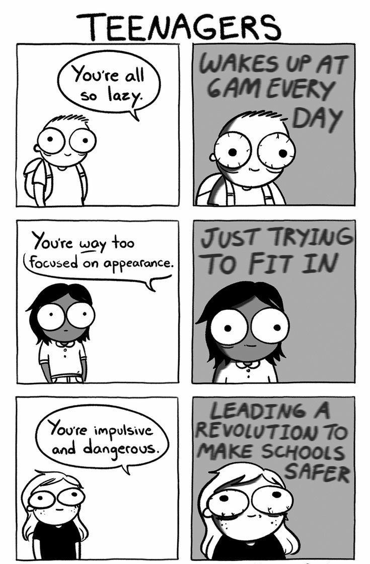 TEENAGERS Youre woy too focvsed on appearance