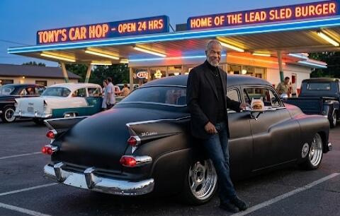TONY'S CAR HOP - OPEN 24 HRS, HOME OF THE LEAD SLED BURGER