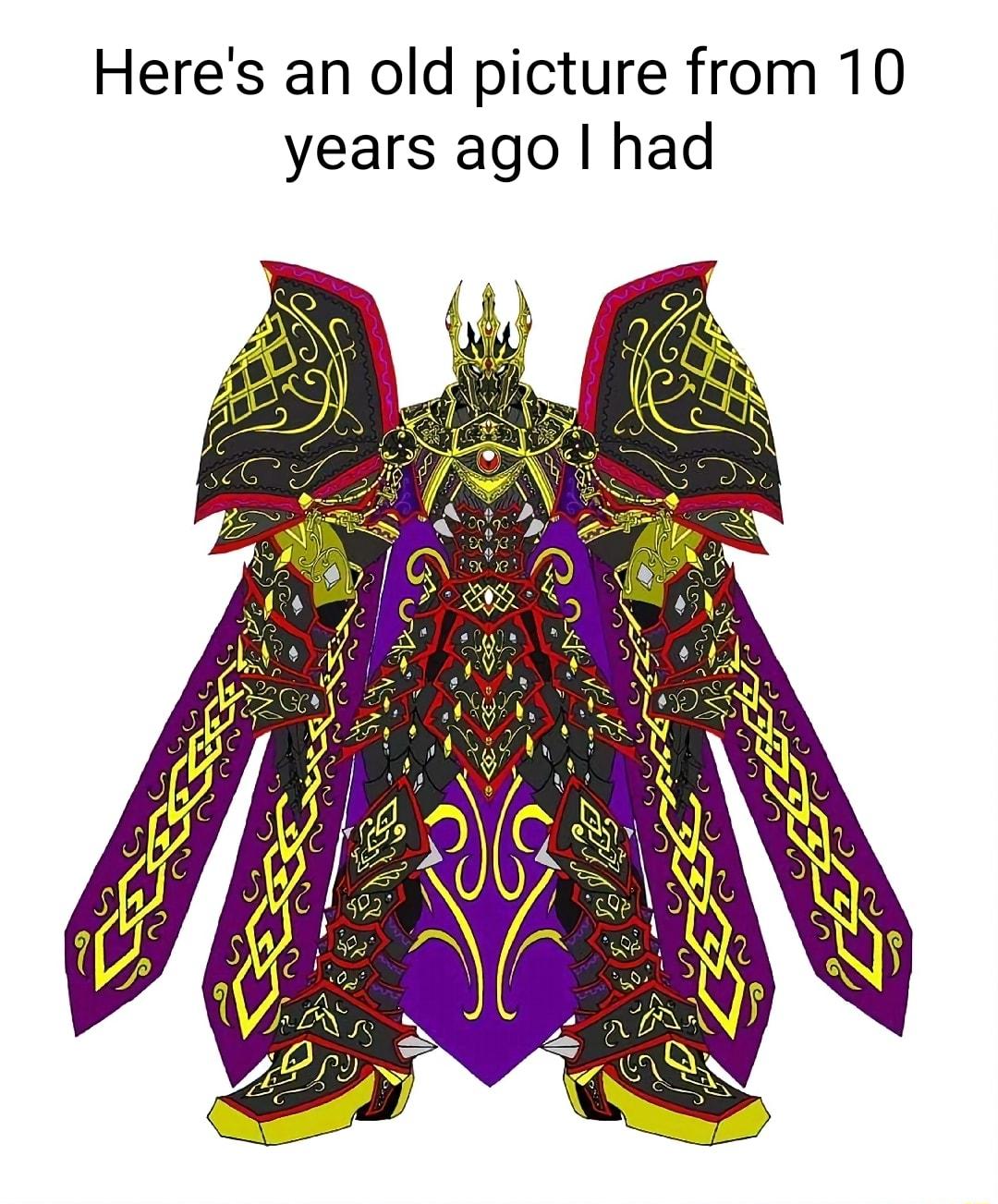 Heres an old picture from 10 years ago had