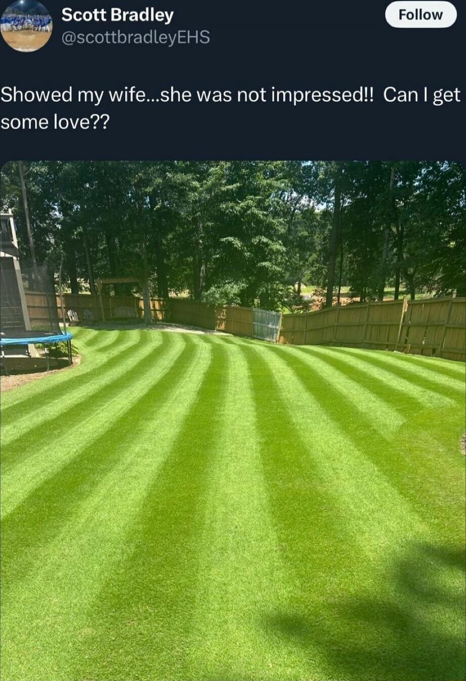 Scott Bradley @scottbradleyEHS
Follow
Showed my wife...she was not impressed!! Can I get some love??