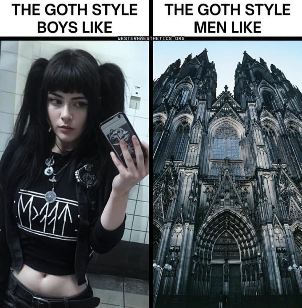 THE GOTH STYLE THE GOTH STYLE BOYSLKE MENLIKE