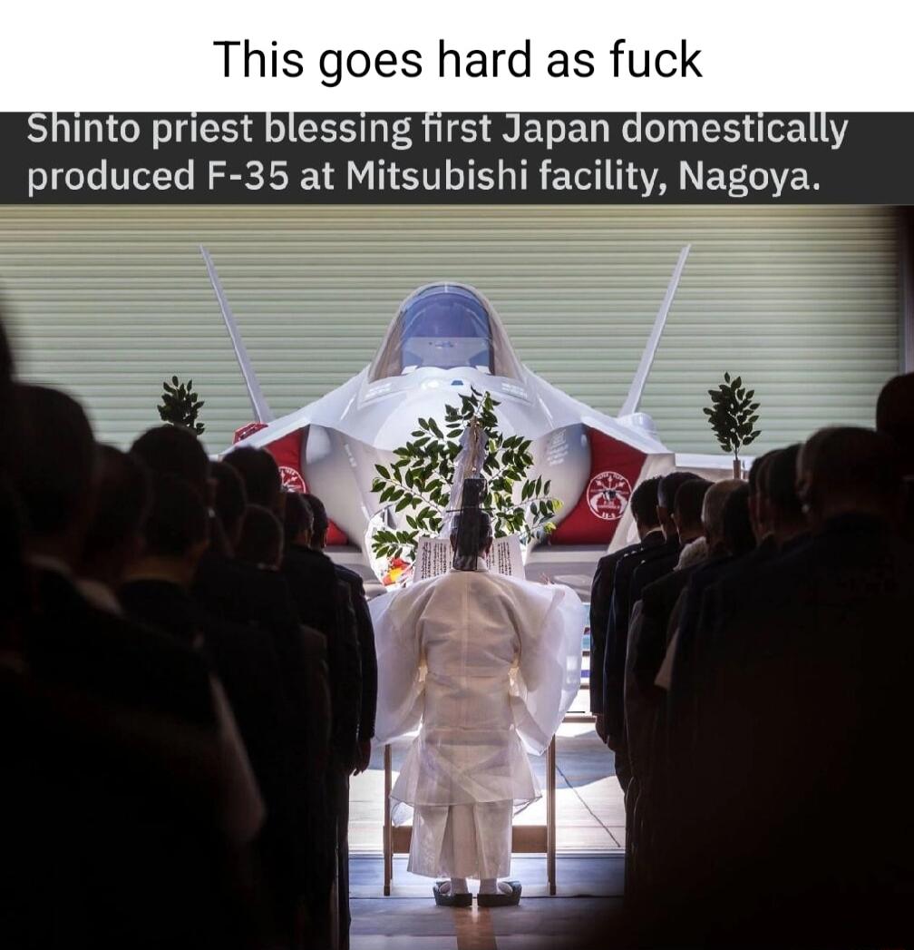 This goes hard as fuck I A CER R S R ECERG CNEH R produced F 35 at Mitsubishi facility Nagoya
