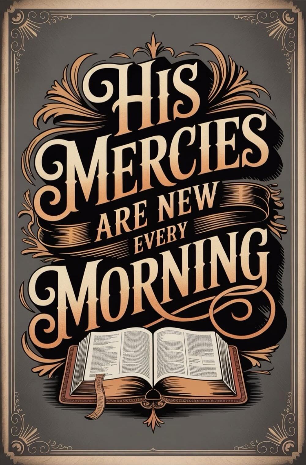 HIS MERCIES ARE NEW EVERY MORNING