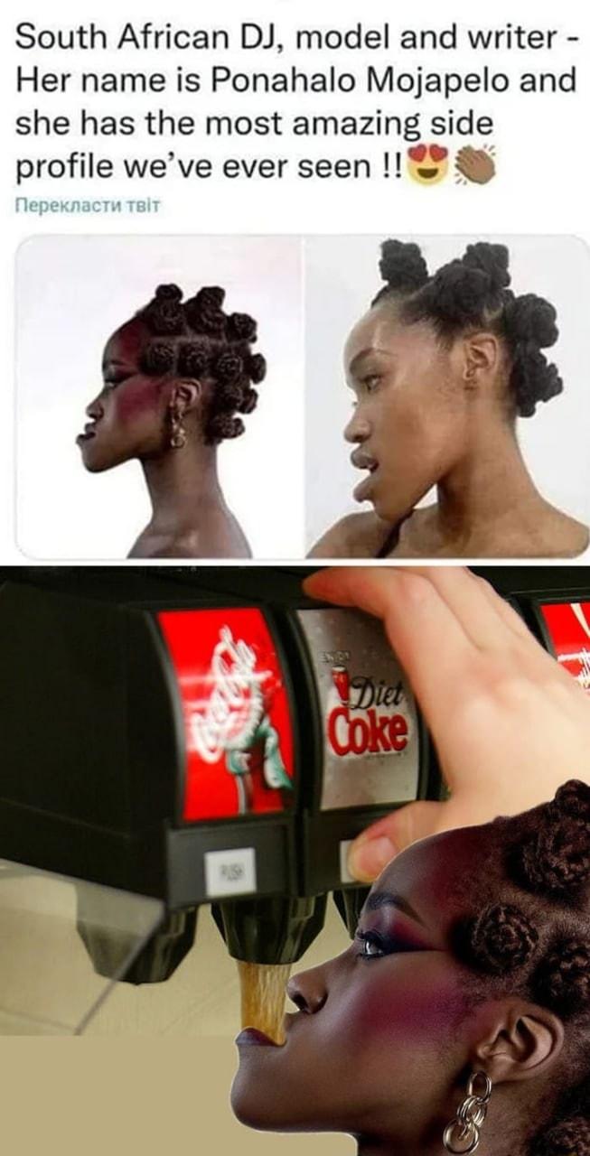 South African DJ model and writer Her name is Ponahalo Mojapelo and she has the most amazing side profile weve ever seen