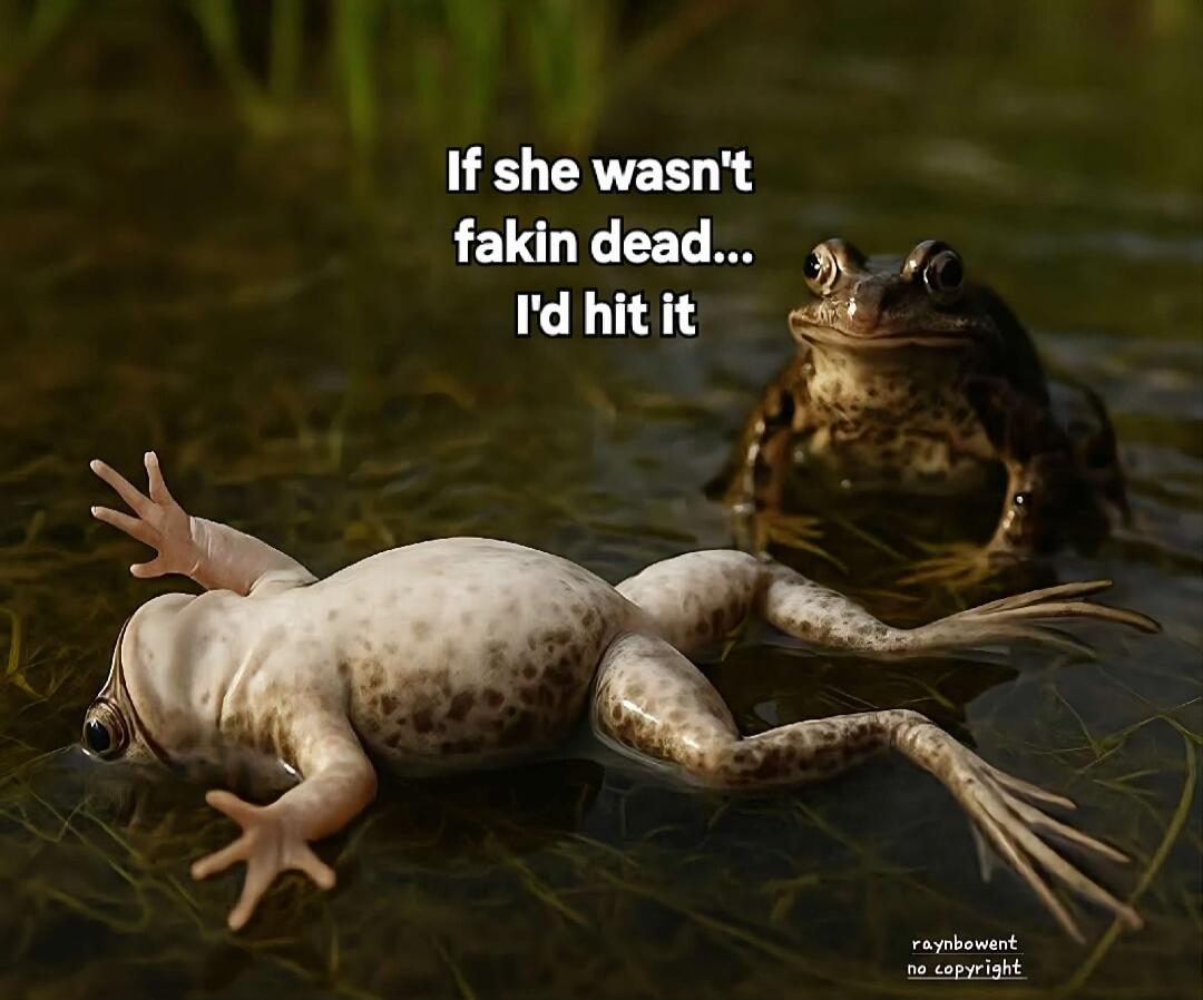 If she wasn't fakin dead... I'd hit it