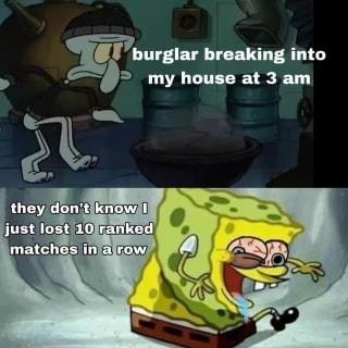 1 burglar breaking into E 3 my house at 3 am