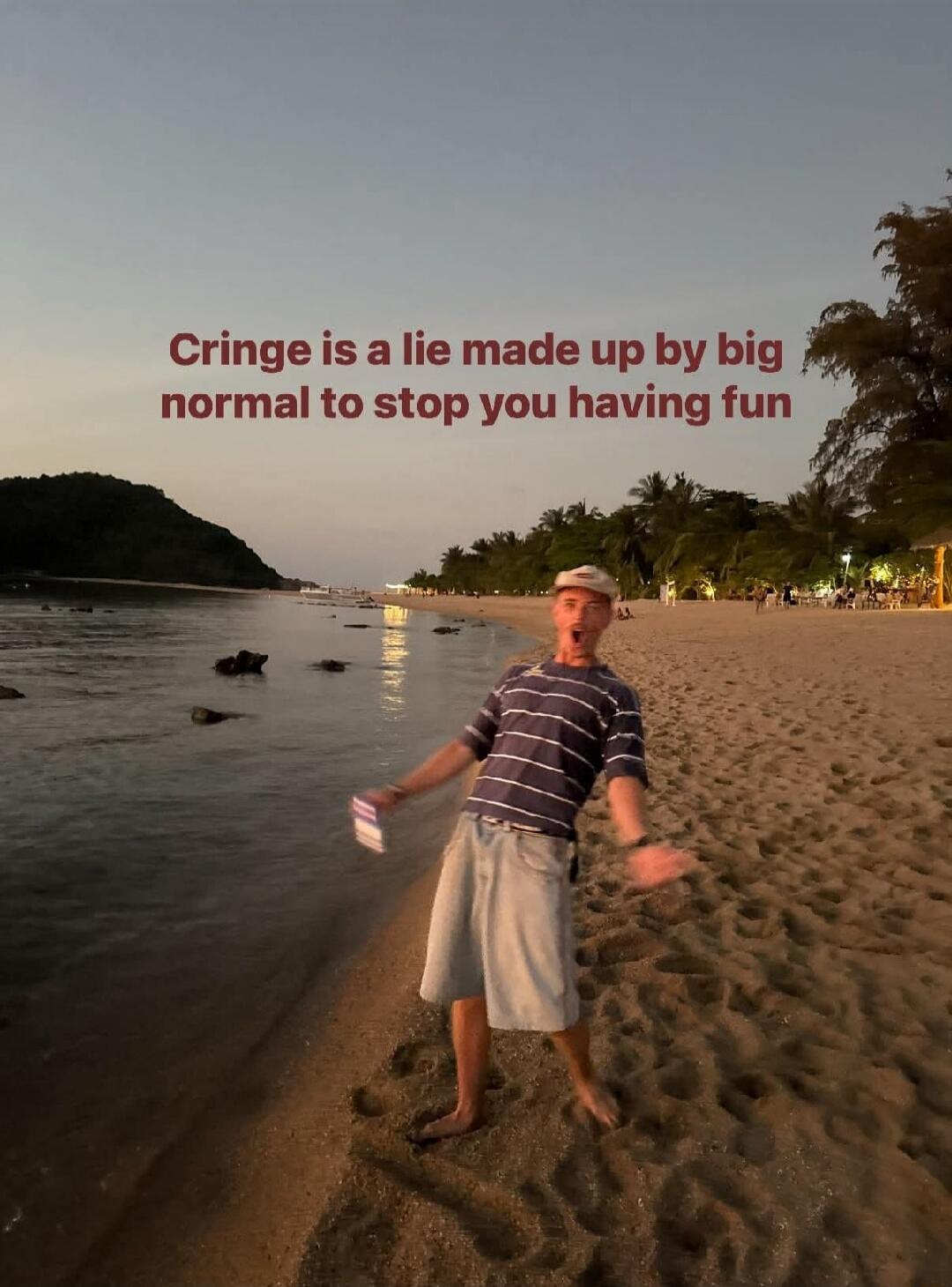 Cringe is a lie made up by big normal to stop you having fun