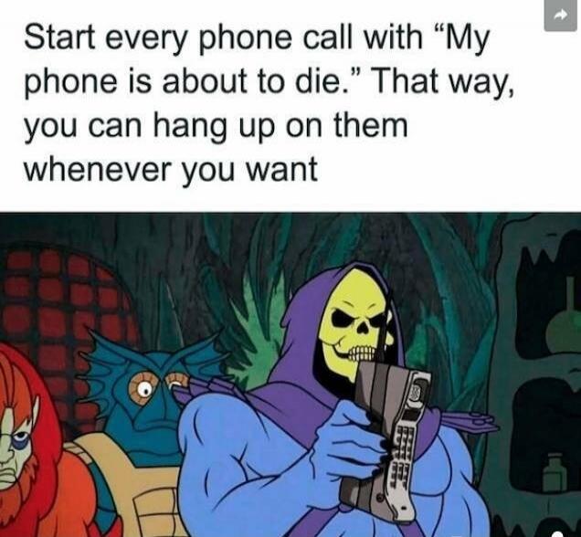 Start every phone call with 