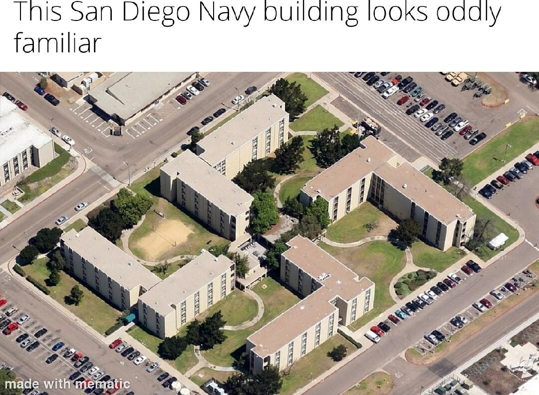 Tnis S5an Diego Navy building looks oddly familiar B 3 s W i s