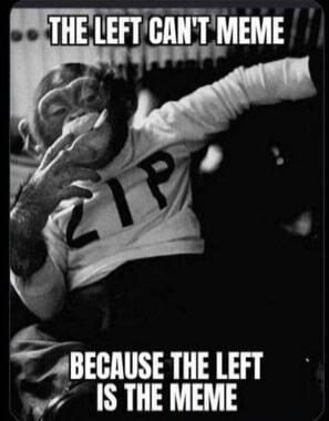 THE LEFT CAN'T MEME BECAUSE THE LEFT IS THE MEME