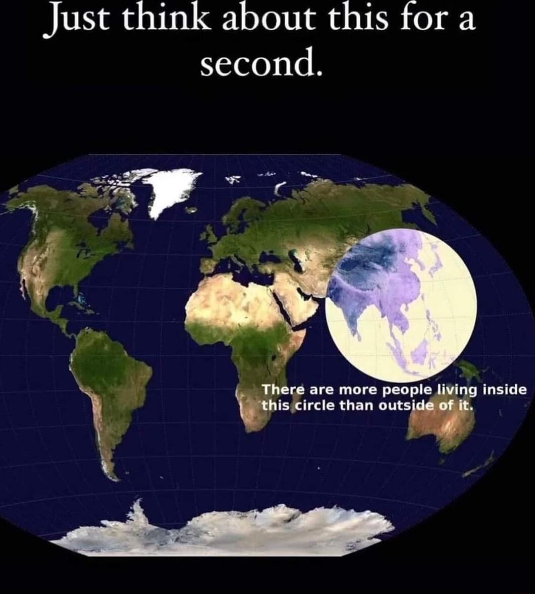 Just think about this for a second There are more people living inside vuxlnlu than outs