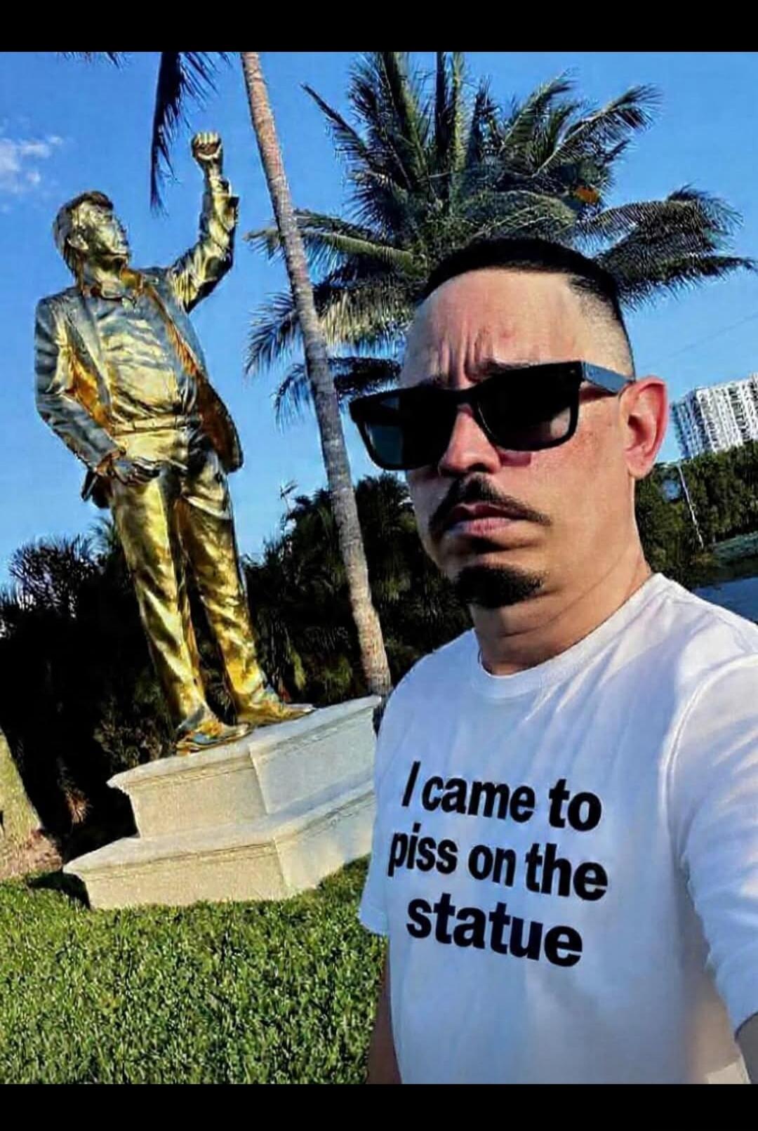 I came to piss on the statue