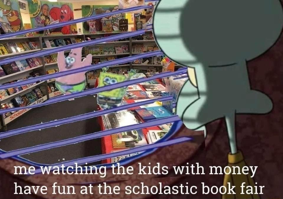 ol ing the kids with money have fun at the scholastic book fair