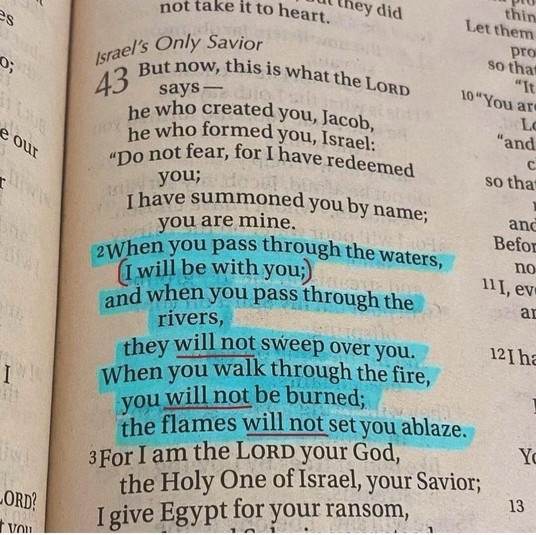 Israel's Only Savior. But now, this is what the LORD says— he who created you, Jacob, he who formed you, Israel: 
