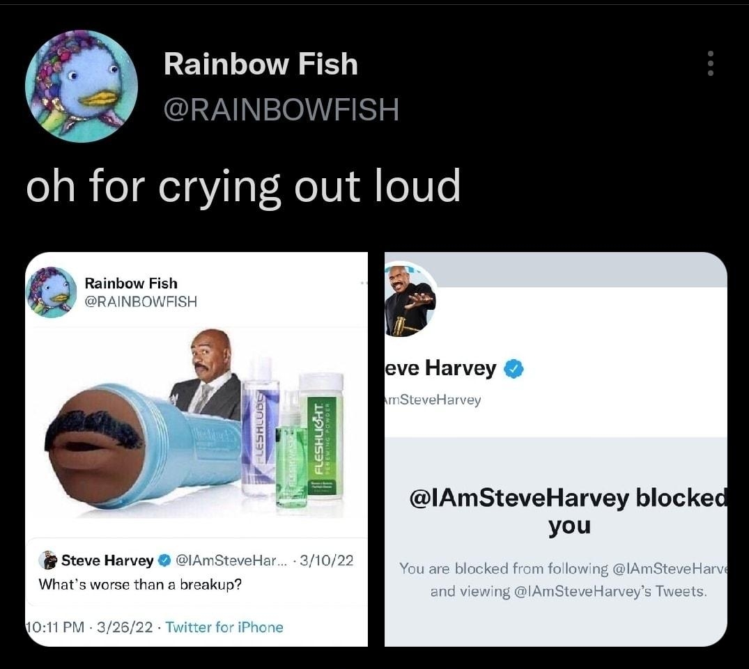 Rainbow Fish lAmSteveHarvey blocked you