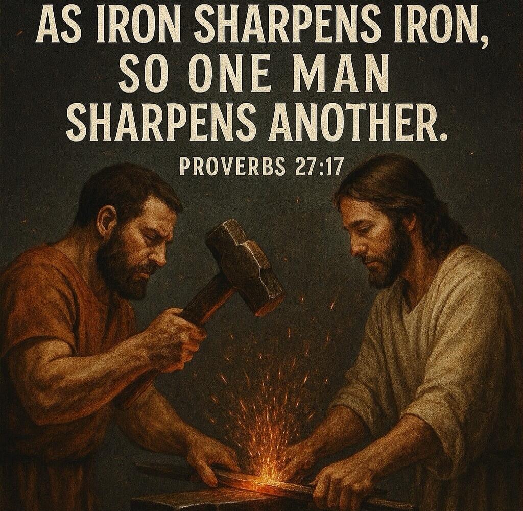 AS IRON SHARPENS IRON, SO ONE MAN SHARPENS ANOTHER. PROVERBS 27:17