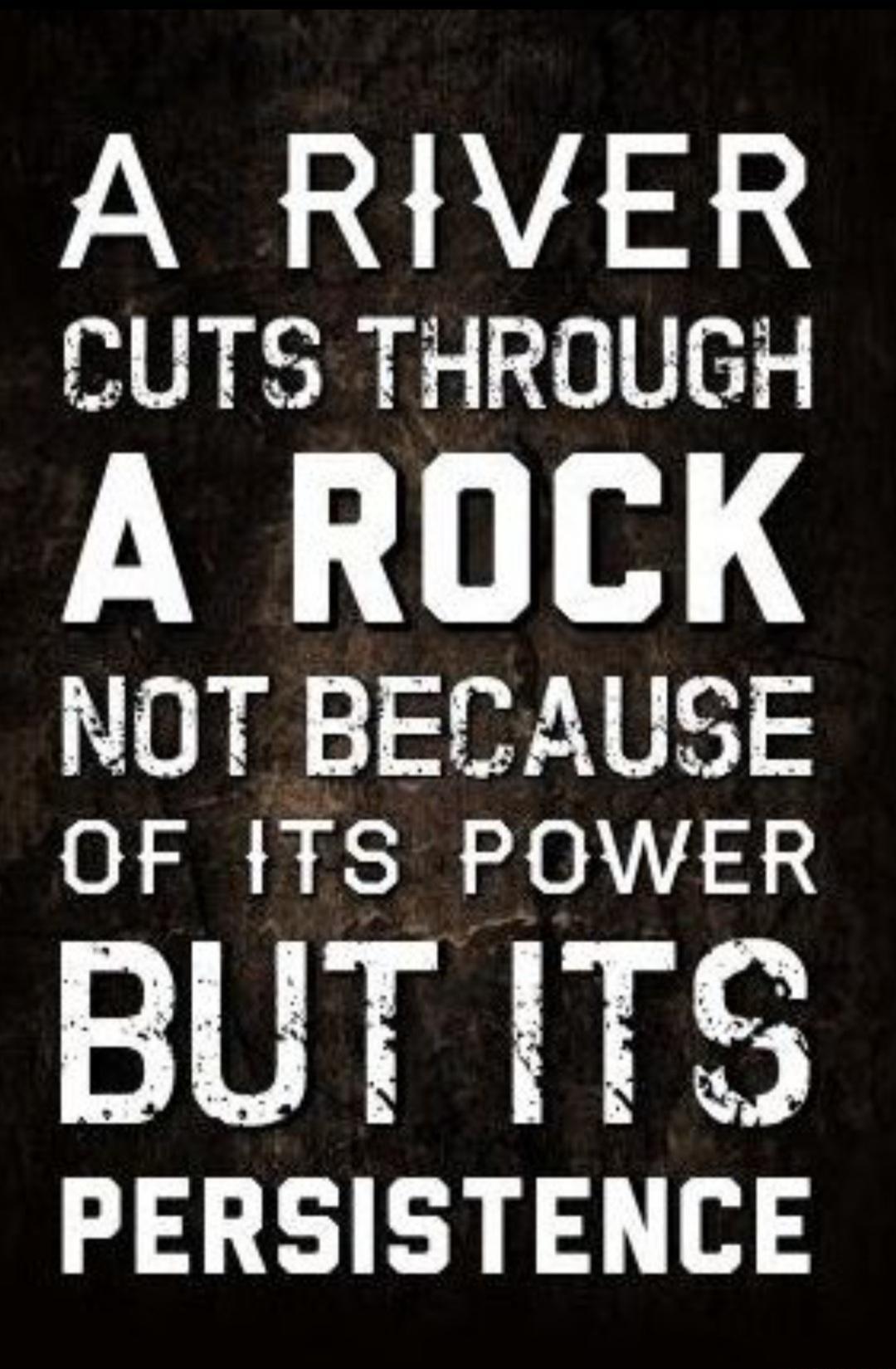 A RIVER CUTS THROUGH LW 1H NOT BECAUSE OF ITS POWER YRR PERSISTENCE