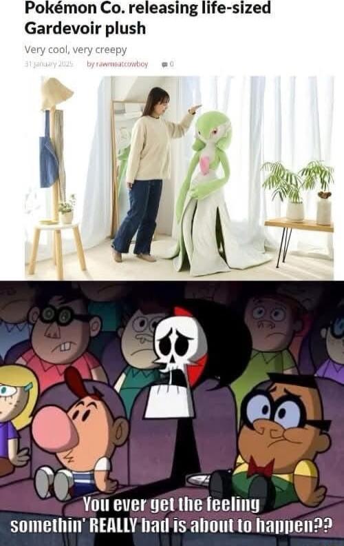 Pokmon Co releasing life sized Gardevoir plush I i upvw You everget the feeling somethin REALLY had is ahout to happen22