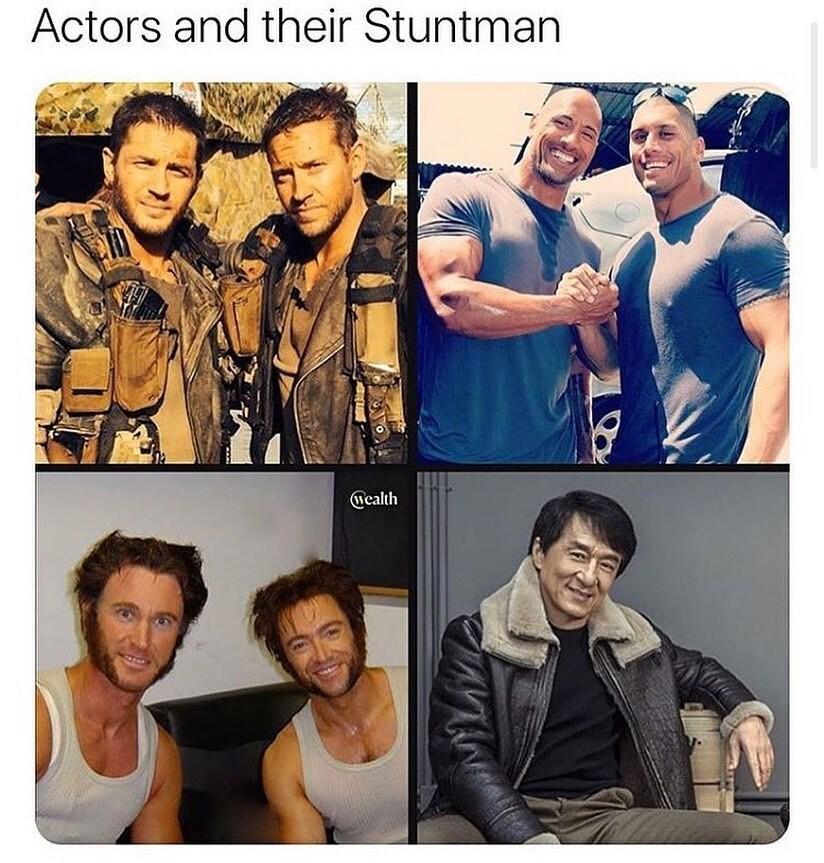 Actors and their Stuntman