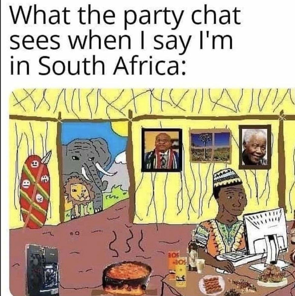 What the party chat sees when say Im