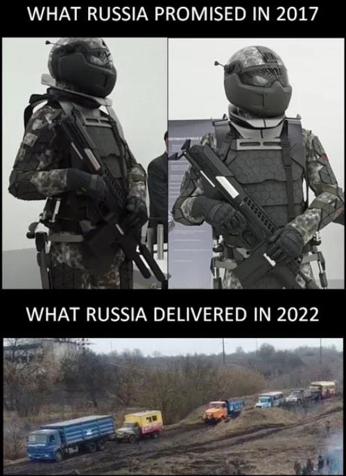 WHAT RUSSIA PROMISED IN 2017 WHAT RUSSIA DELIVERED IN 2022