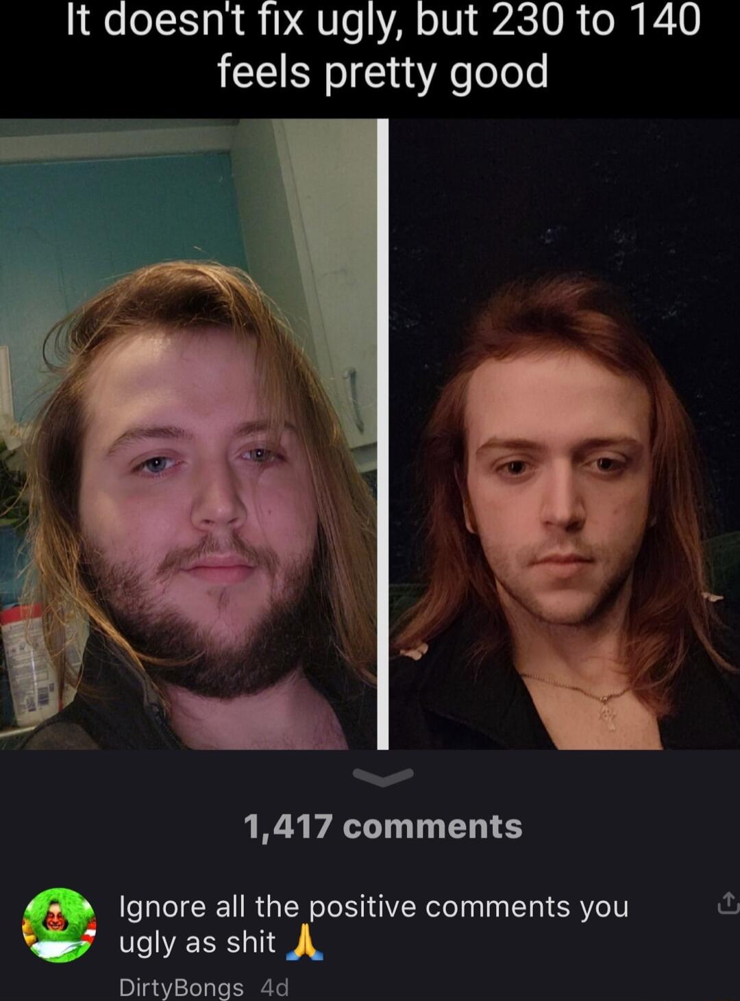 16 oI o R DQVe A oIV 7S 0N Ol P11V feels pretty good 1417 comments M Ignore all the positive comments you ugly as shit A DirtyBongs 4d