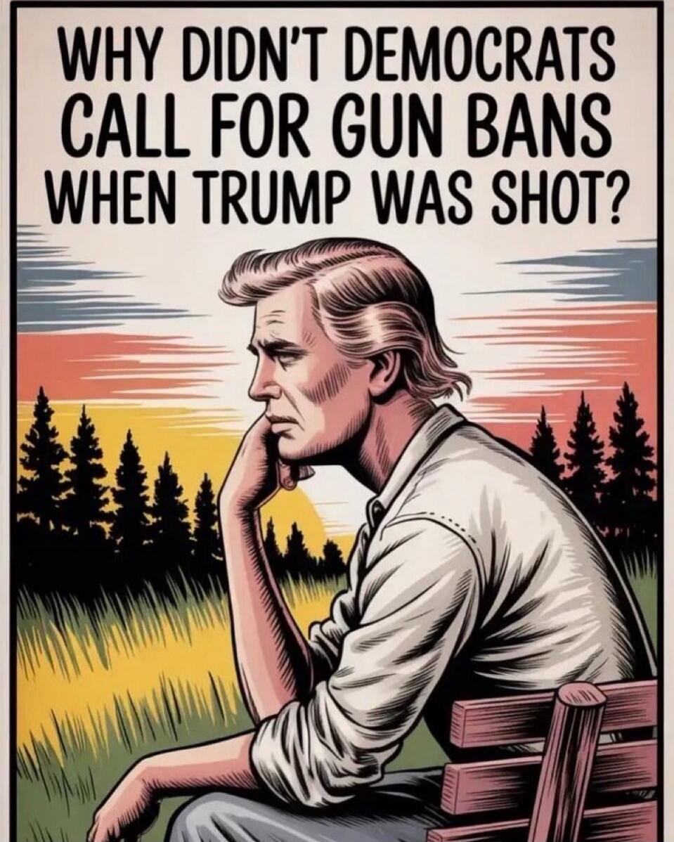 WHY DIDN'T DEMOCRATS CALL FOR GUN BANS WHEN TRUMP WAS SHOT?