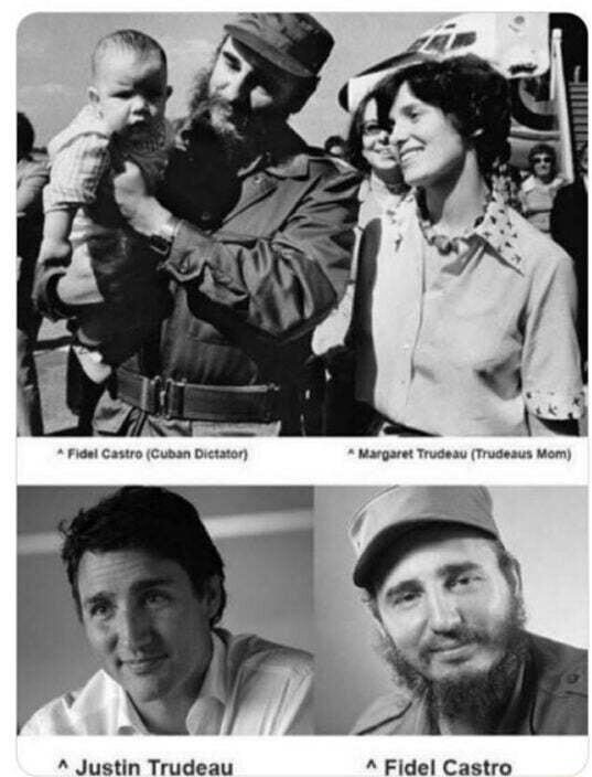 A Justin Trudeau A Fidel Castro